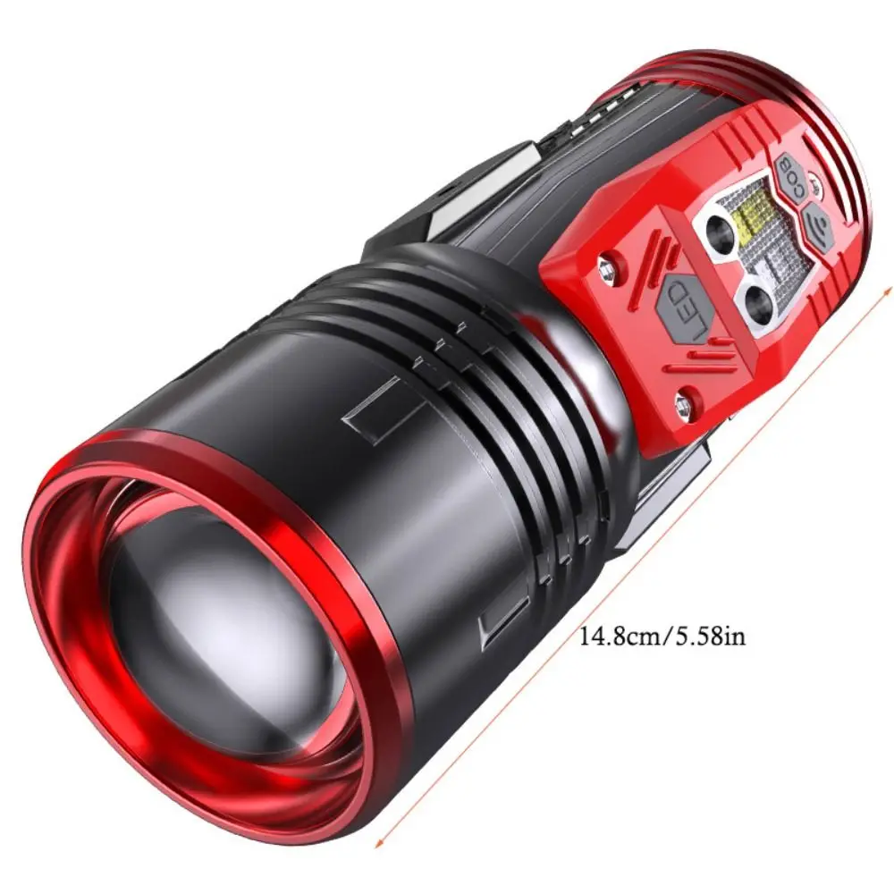 4 Color Light Source LED Fishing Flashlight Induction bait lamp Waterproof Zoomable Flashlight Durable Multi-functional
