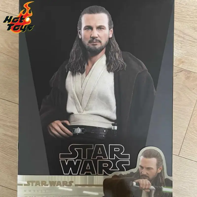 

New HOTTOYS HT 1/6 MMS525 Star Wars Prequel Qui Gon Jinn Action Figure Model Hobbies Collection Christmas Gifts Toys