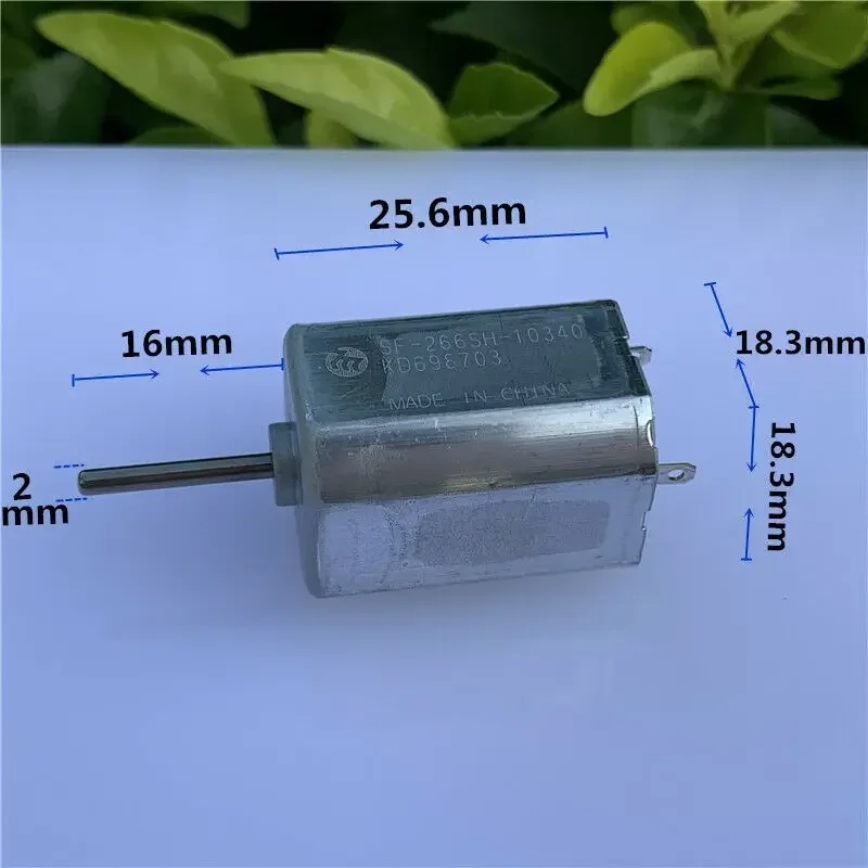 Mabuchi SF-266SH Carbon Brush Dc Motor Micro 18mm Square 6-Pole Rotor  Electric Motor DC 12V-24V 6950RPM Low Speed Silent Motor