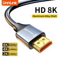 Unnlink HDMI Cable 2K-8K HDR Connection High Speed Stability Transmission Data Card for Mac Laptop PS5 to Monitor Projector HDTV