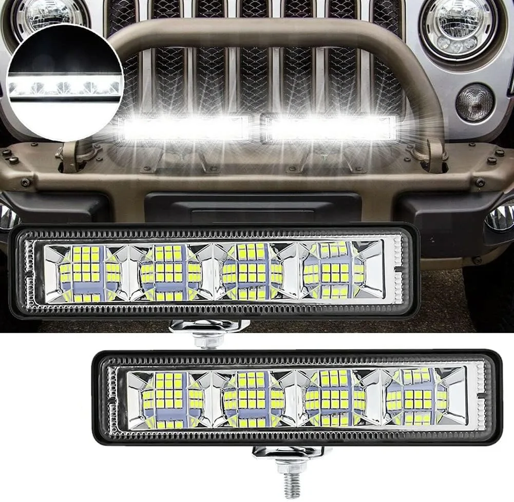 2Pcs 4Pcs 72W Car Work Light LED Bar 4x4 24 LED Working Bar Offroad SUV ATV Tractor Boat Trucks Excavator 12V 24V Led Combo Beam