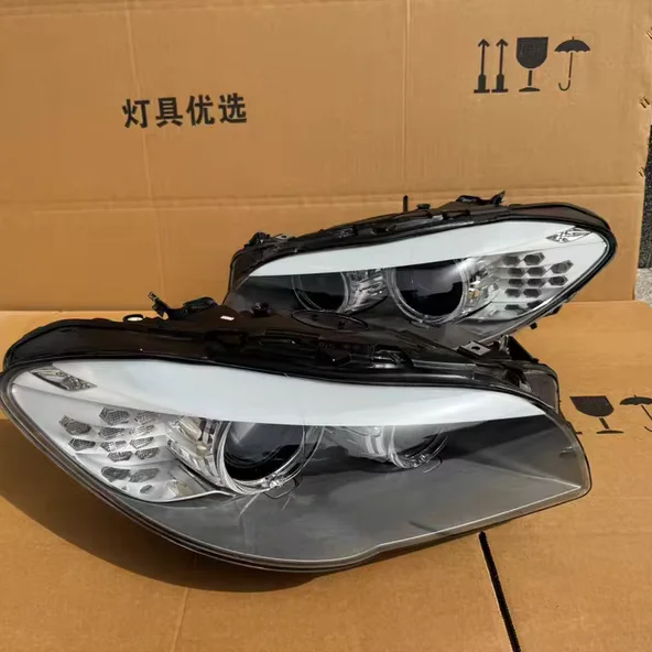 

For BMW 5 Series F18 520Li 523Li 525Li LED Angel Eye Halogen Headlights Supports Upgrade for Old New Models 63117271911