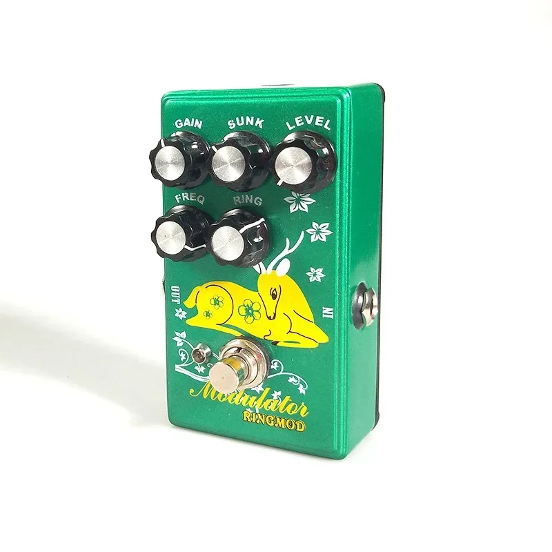 Electric Guitar Effects Single Block Surround Shifting Effect Device Metal RingMOD Effects Pedal Portable Guitar Pedal Accessory