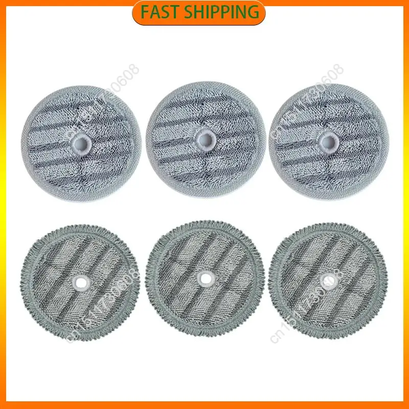 Compre ahora, accesorios para mopa a vapor, repuesto de 6 uds., almohadillas de microfibra para mopa para aspiradora A9, paño de mopa eléctrica