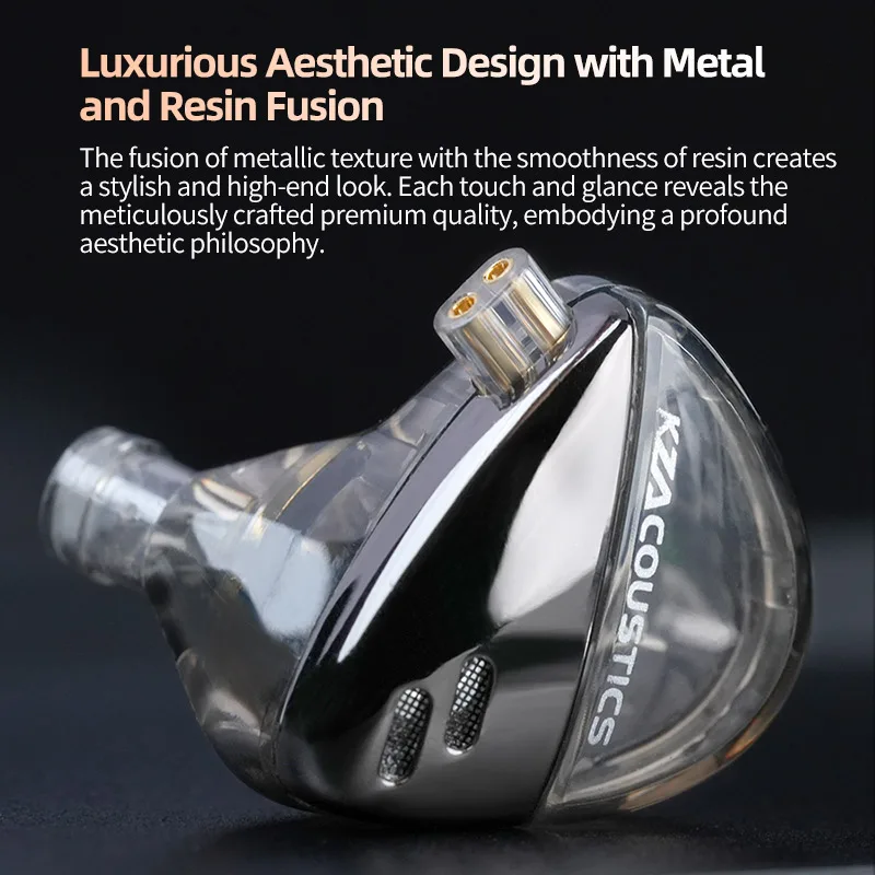 KZ Libra X in-ear oortelefoon, afneembare kabel bas-oordopjes, HiFi IEM-oortelefoon, muziekliefhebbers Ultra brede dynamische oortelefoons