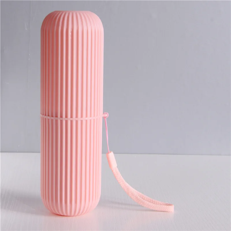 Vertical Stripe Cup Set Creative Simple Toothbrush Cup Toothpaste Organiser Travel Toothbrush Case Portable Mouthwash Cups