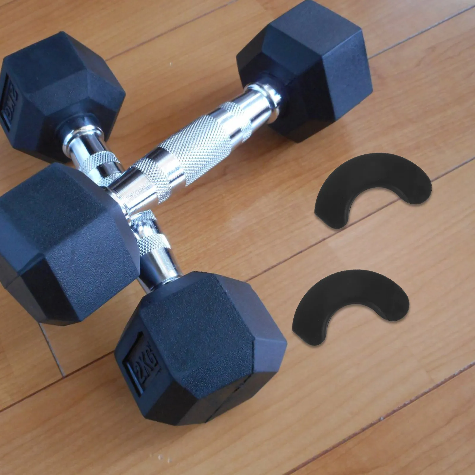 Soporte para mancuernas, almohadillas acolchadas de construcción estable, uso versátil, organizador de pesas para gimnasio en casa, soporte para mancuernas, 10 Uds.