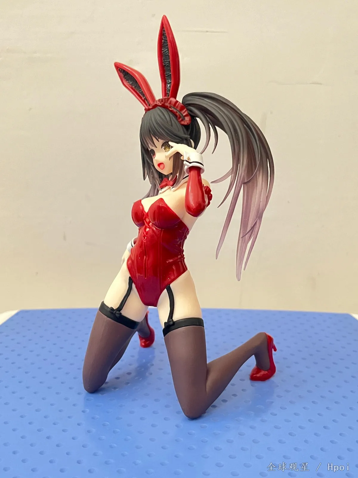 13ซม.อะนิเมะวันที่A Live Tokisaki Kurumi 1/7รูปเดสก์ท็อปสาวกระต่ายน่ารักVerคุกเข่าของเล่นตุ๊กตารูปAction PVCกล่อง