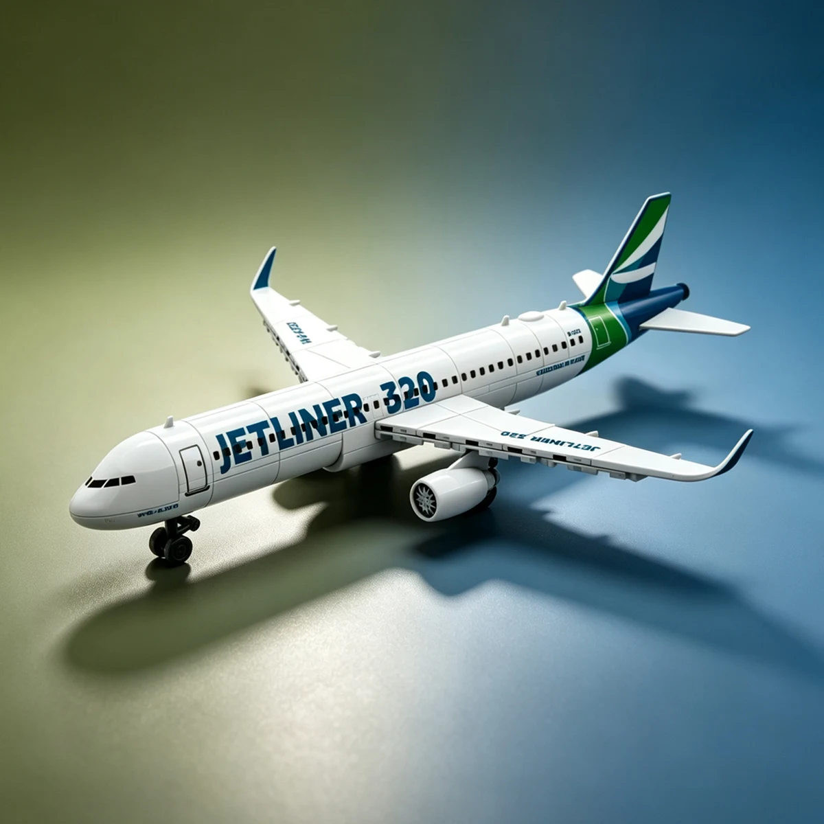 Home Decor Display Aviation Jetliner A320 Airplane Building Blocks Commercial Aircraft Model Kit Construction Toy Gift Set view 4