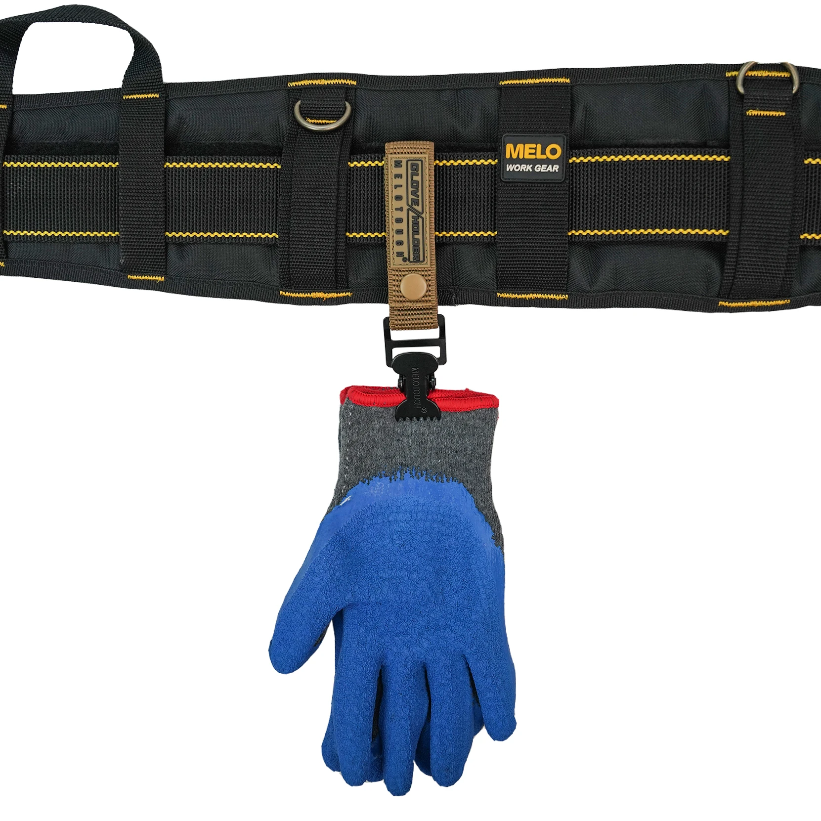 MELOTOUGH Work Glove Holder Glove Strap Belt Clip for Glove  Quick Leash With Alligator Clip 2 pk