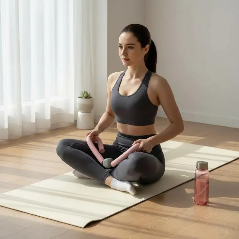 Oberschenkeltrainer mit weich gepolstertem Griff, tragbar, multifunktional für Yoga-Workouts zu Hause und Ganzkörperformung. – Detail 4