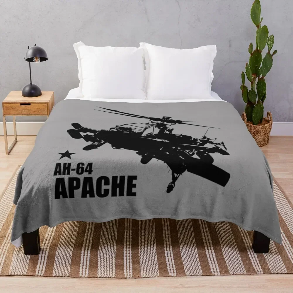 AH-64 Apache (Small logo) Throw Blanket Sofa Throw Sofa Quilt Nap Luxury St Blankets