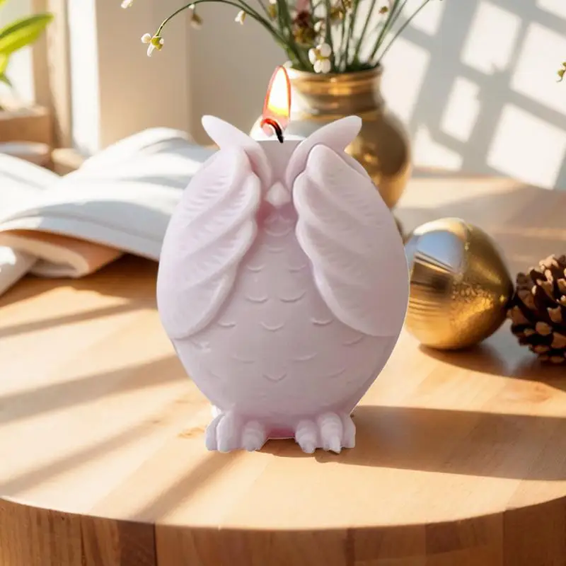 3D Owl Molds Flexible Silicone Mold Soapbar Mold Easy Release Resin Casting Mold Candle Mould For Soapbar Plaster Resin Craft