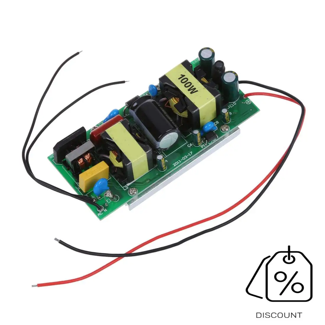 Puce de lampe d'alimentation LED blanc pur BAAG-100W + alimentation de pilote d'alimentation 100W AC 85V-265V