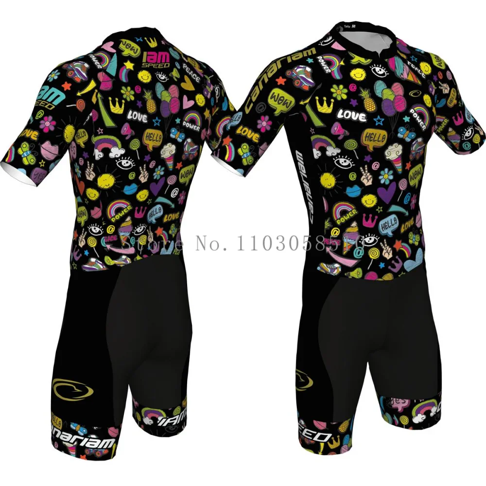 Canariam Men\'s Skate Suit Roller Skate Speed Race Fast Skat Speed Skats Ciclismo Skating Jumpsuit Pro Team Tights Skinsuit 2025