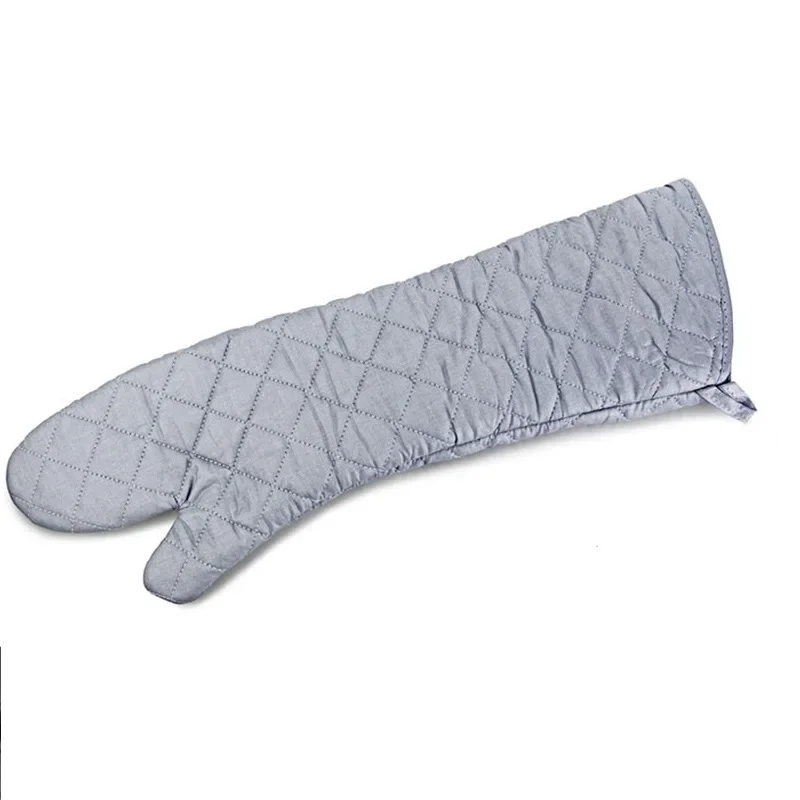 

1pcs 23'' Oven Mitts Long Cotton Oven Gloves Kitchen Cooking BBQ Glove Grilling Pot Holder Helper Heat Resistant Baking Tools