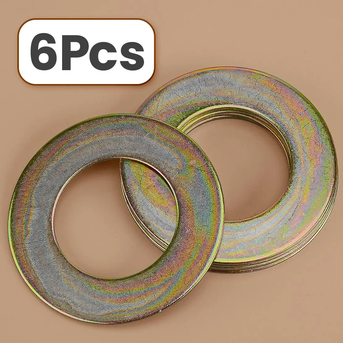 6Pcs 40mmx70mmx2mm Excavator Skid Steer Iron Bucket Pin Shim Gasket Fit for Cat Bobcat Komatsu Kubota Takeuchi Case