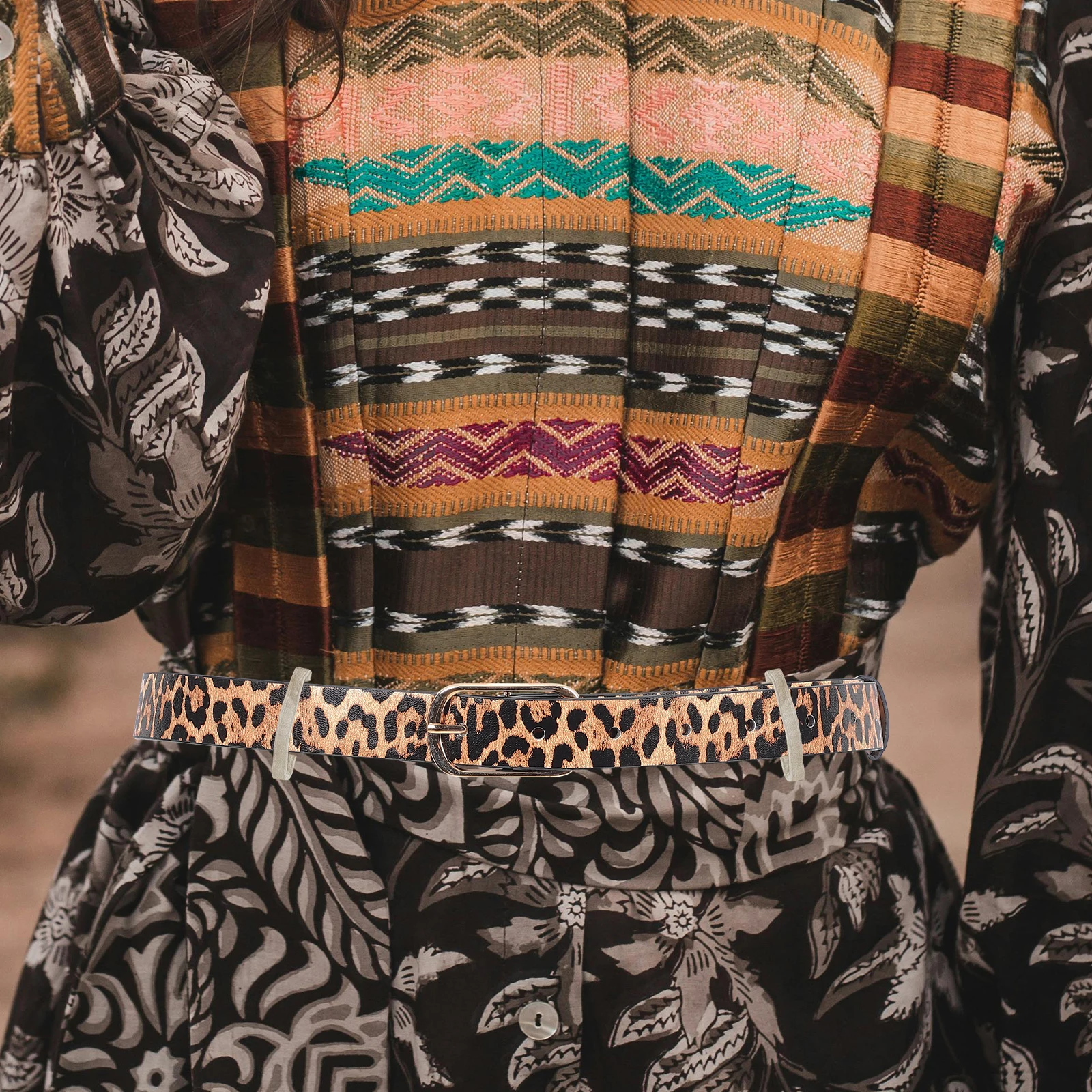 Luipaardriem Dames Hoge taille Verstelbaar Modieus Alle Match Accessoires Riem Dames