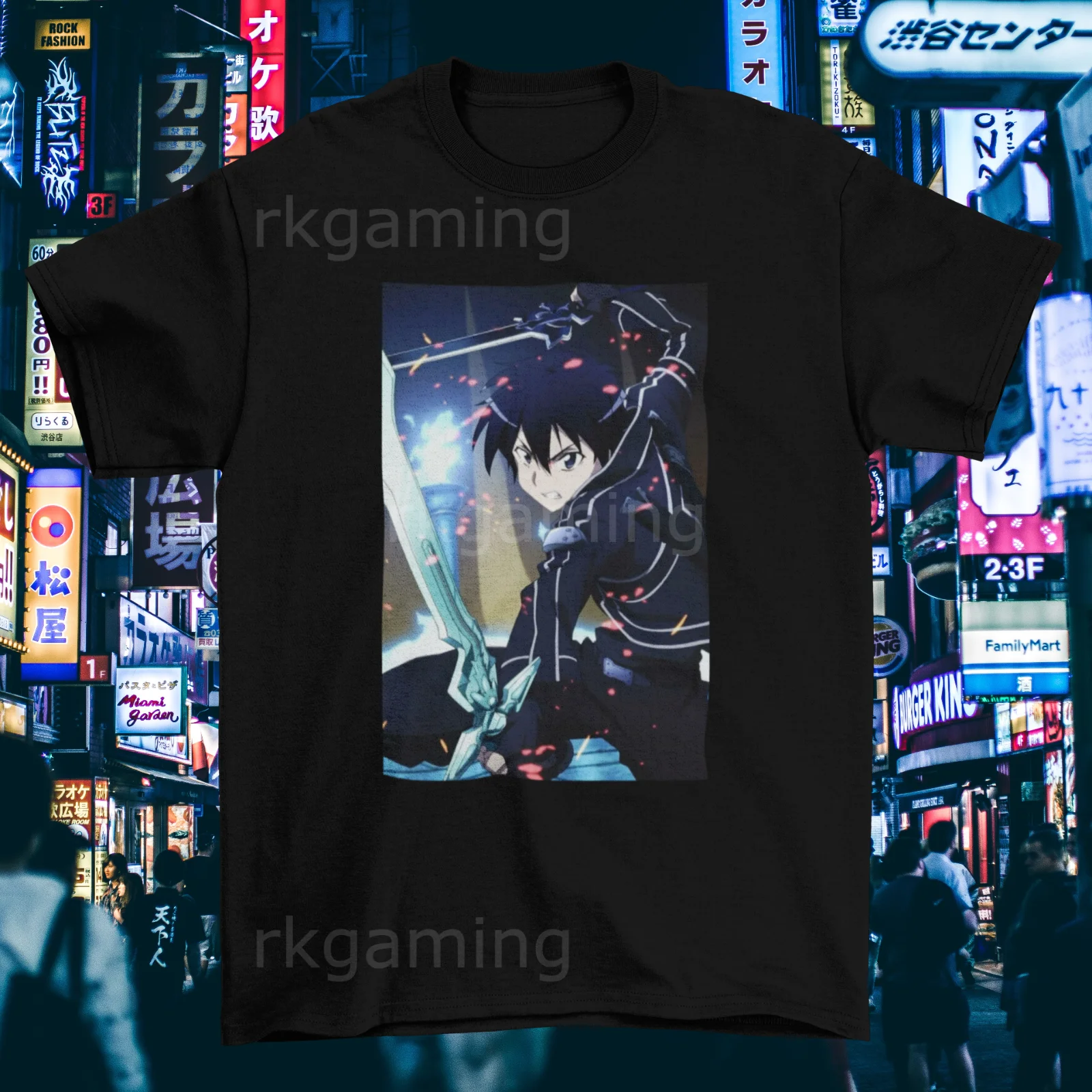 Sword Art Online Kirito Anime T-Shirt Adult/Unisex-Youth