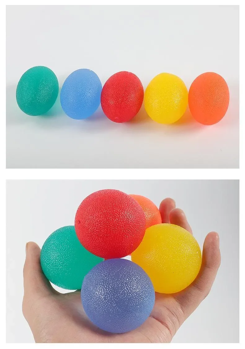 Silikon Hand Grip Ball Ei Männer Frauen Gym Fitness Finger Schwere Exerciser Kraft Muskel Erholung Greifer Trainer – Detail 19