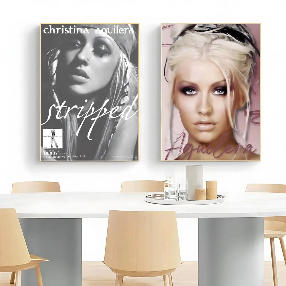 Vocal Singer C-Christina Aguilera Poster Wall Art Print Decorative Mural Home Decor Gift Unframed