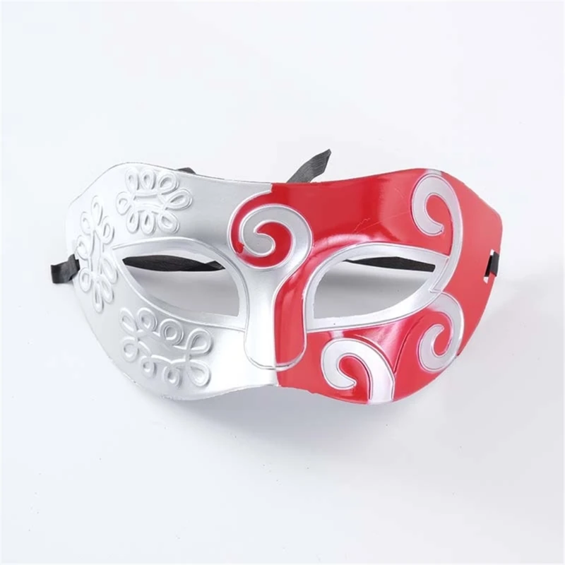 16 stili donna uomo maschera per travestimento di Halloween maschere per mezza faccia intagliate antiche accessori per costumi Cosplay per feste occhiali per adulti