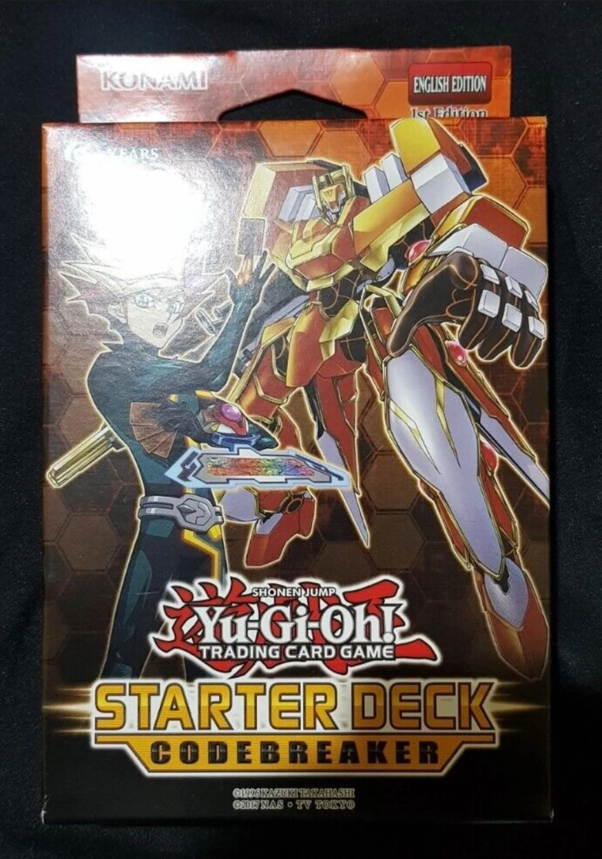 

Yugioh KONAMI Duel Monsters TCG Starter Deck Codebreaker YS18 English 1st Edition Collection Sealed Booster Box