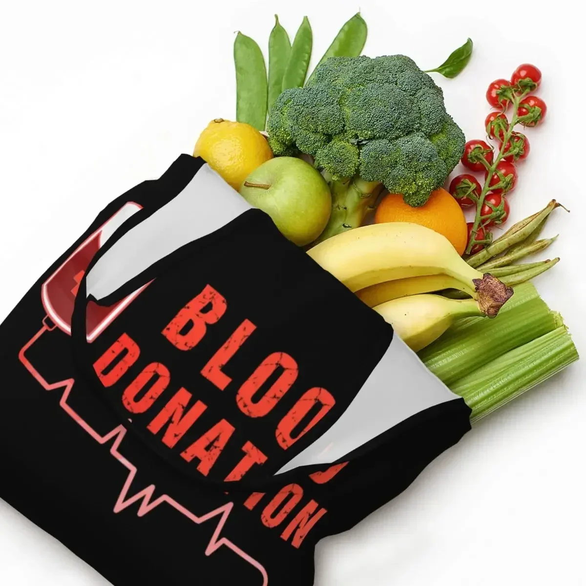 

Shopping Bag Funny Printing Canvas Shopper Shoulder Tote Bags Big Capacity Durable Bags Handbags