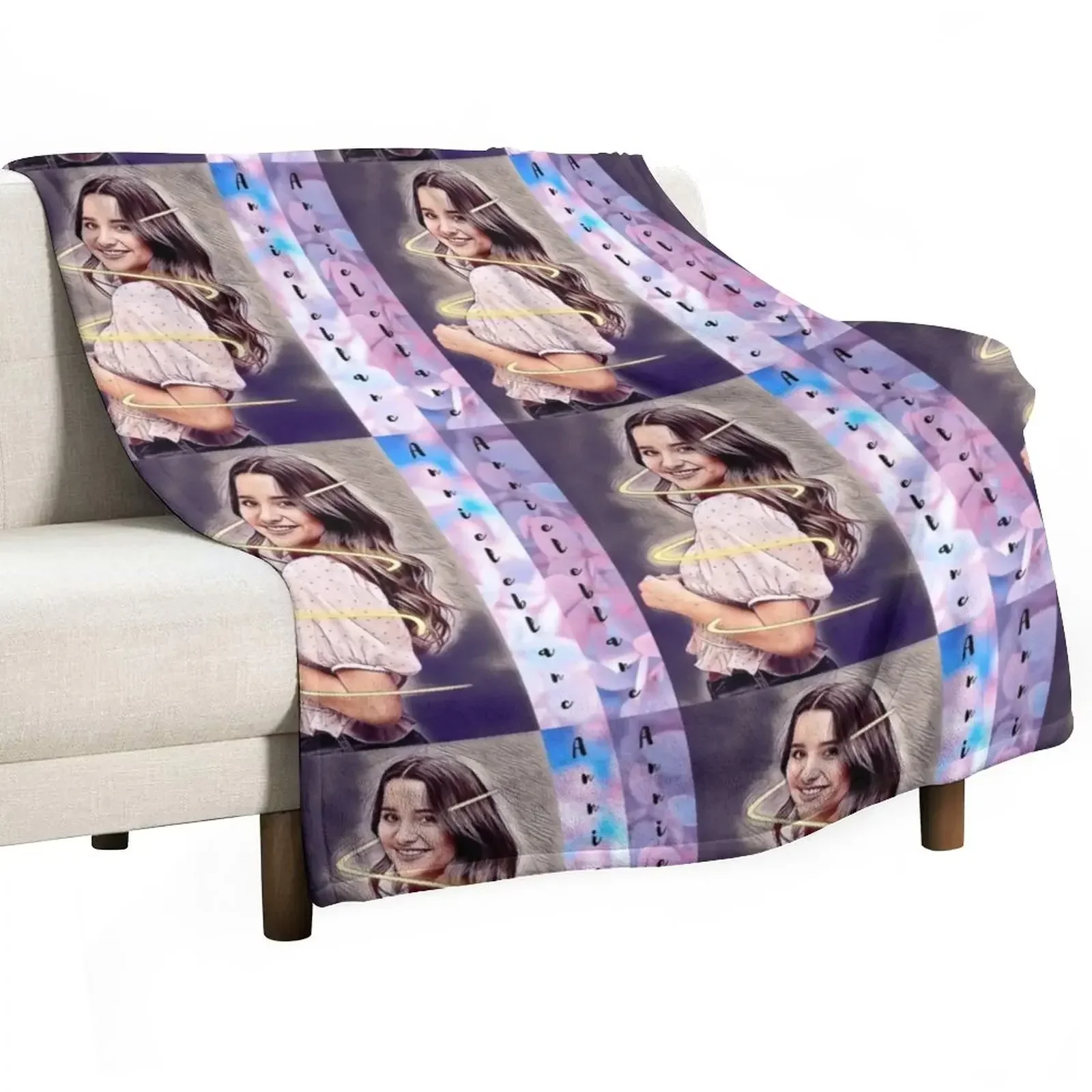 Annie leblanc Throw Blanket For Decorative Sofa Custom Blankets