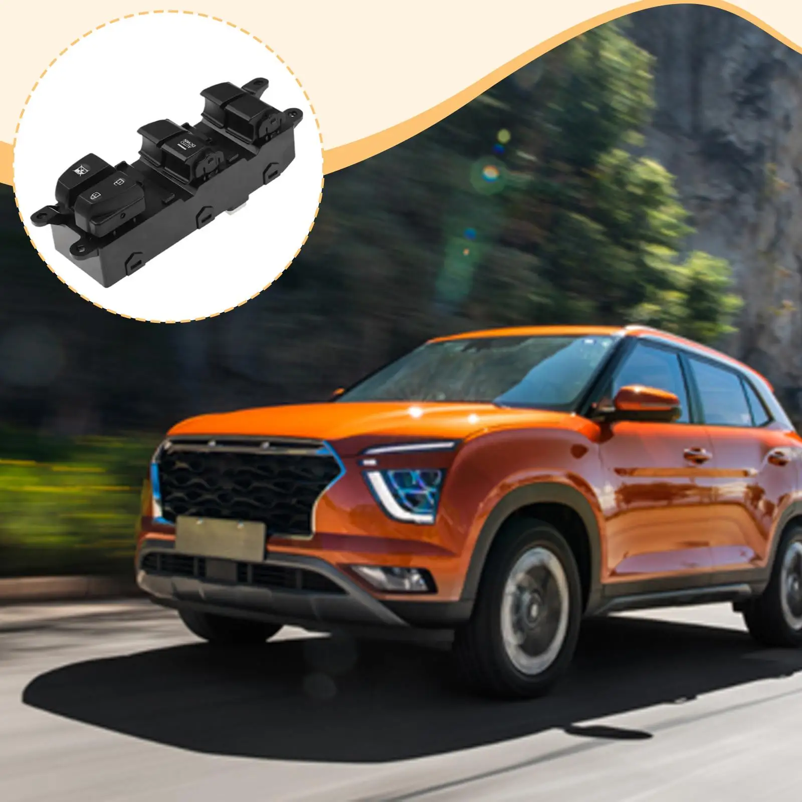 

Power Window Switch 93570-c9200 Driver Side for Hyundai iX25 Creta 2014-2019 Automotive Accessories Sturdy Spare Parts