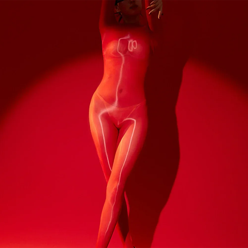 

Full Body Stocking For Women Oil Shiny Glossy Bodysuit Ultra Thin See-Through Pantyhose See-through Underwear Seamless Jumpsuit