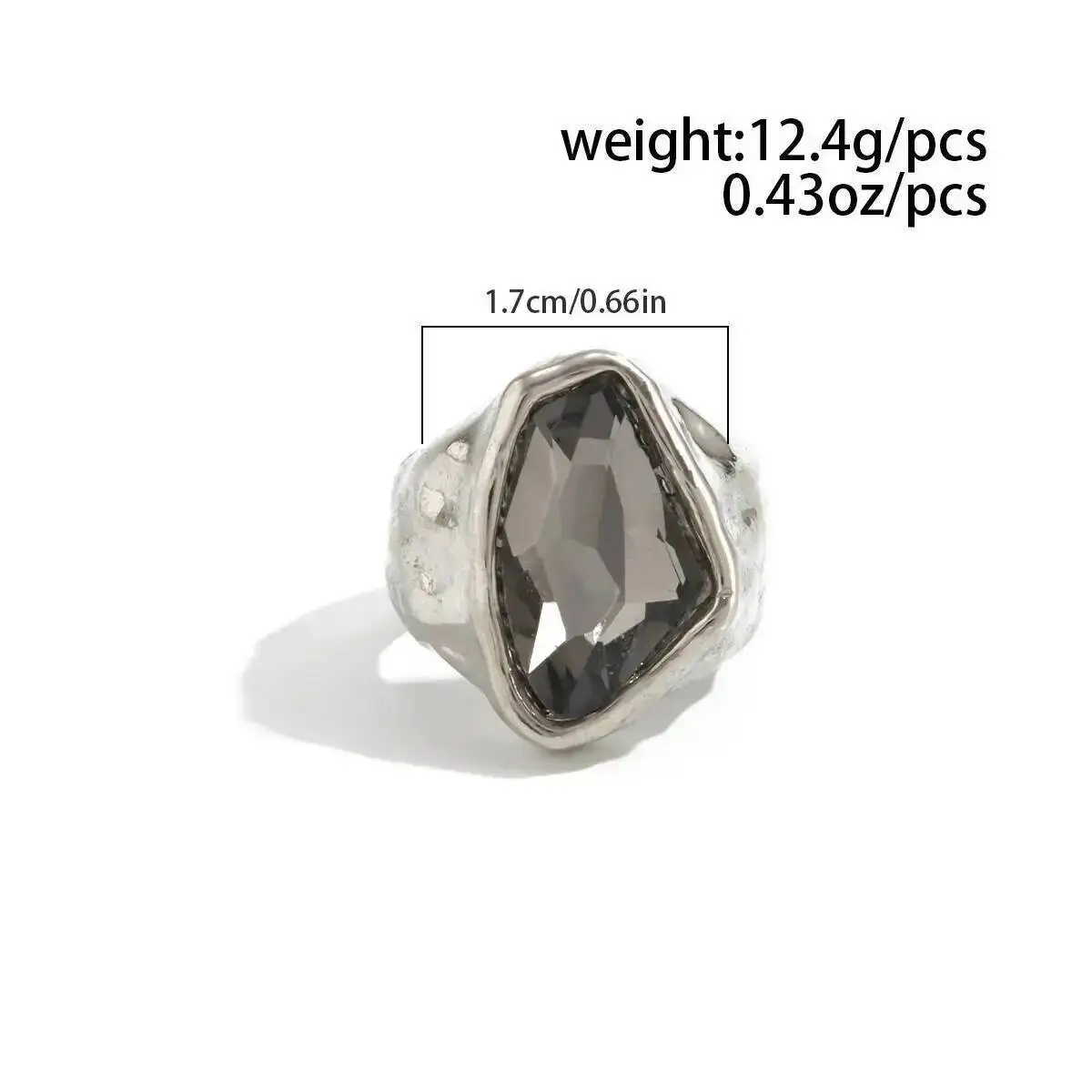 الكورية رائعة الاكريليك حجر الراين حلقة مفتوحة للنساء موضة الهندسة قابل للتعديل المفصل الدائري مجوهرات الحفلات الإكسسوار #4