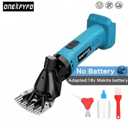 Wireless 6 Speed 13 Teeth Electric Wool Shears Pet Machine Goat Hair Scissor Sheep Shearing Clipper for Makita 18V (no battery)