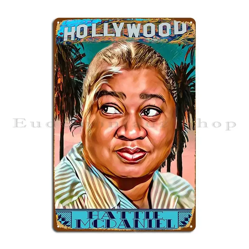Hattie Mcdaniel Movie Star Singer Icon Gone With The Wind Metal Plaque Poster Living Room Create Cinema Club Tin Sign Poster
