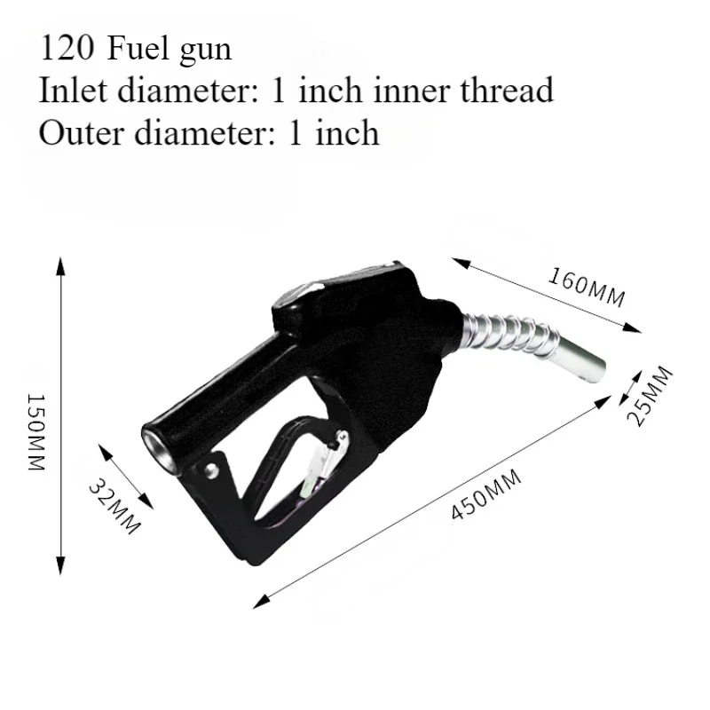 120 Caliber One Inch Fueling Tool Suitable for Diesel Gasoline High Flow Caliber Refueling Machine Accessories