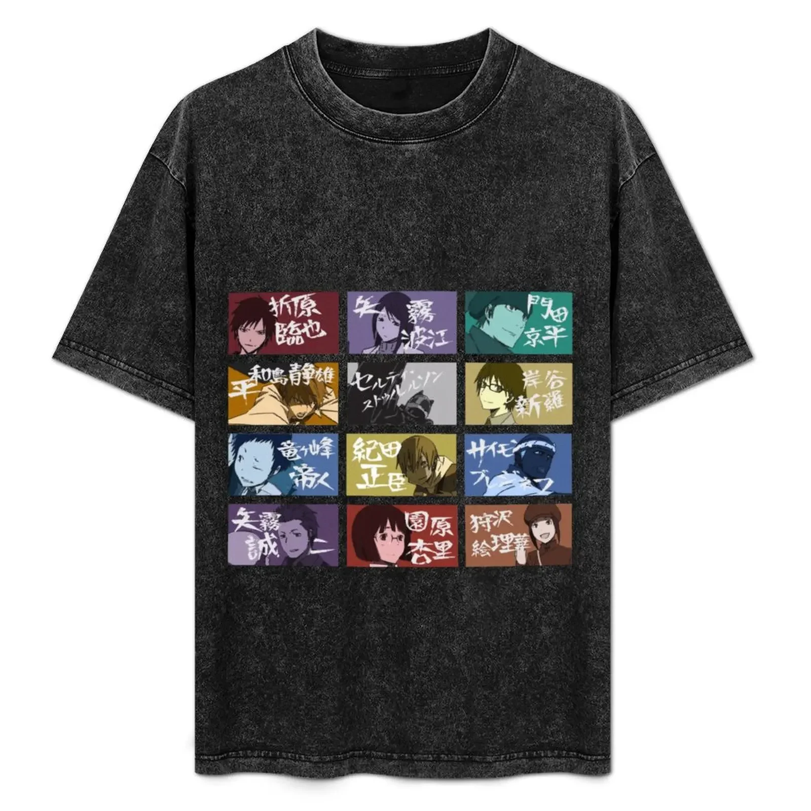 

Durarara Characters T-Shirt Personalized t-shirt vintage funny shirt cotton Men's t shirts