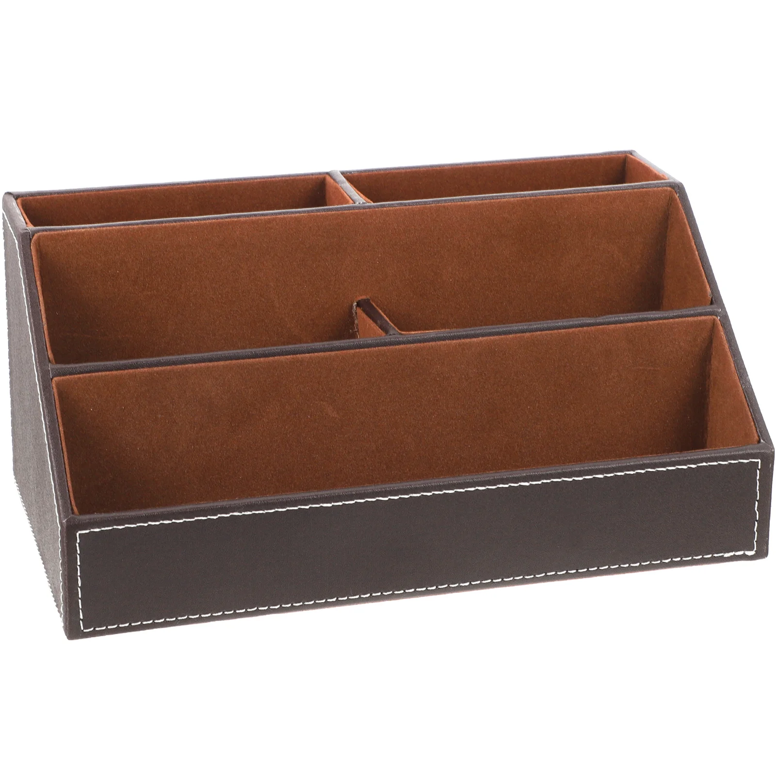 

Desk Organizer Storage Holder Compartment Desktop Sundries Organizer Space-Saving Tabletop Accessory Remote Control