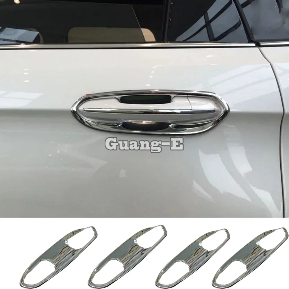 

Car Styling Cover Detector Trim ABS Chrome External Door Bowl Stick Lamp Frame Moulding 8pcs For Ford EDGE 2015 2016 2017 2018