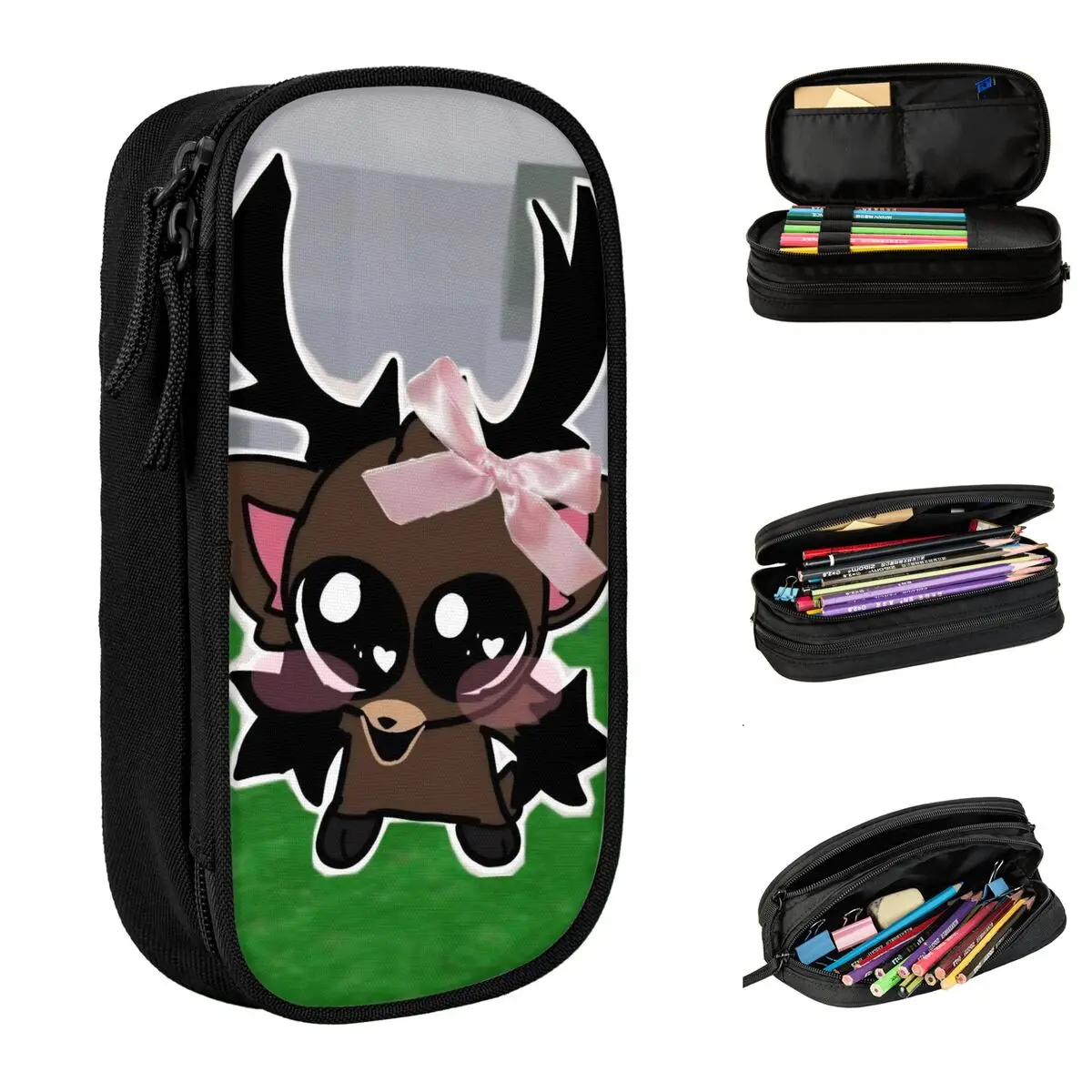 

99-ночей в лесу пенал с милым оленем, сумка-держатель для ручек, детские большие вместительные офисные пеналы на молнии