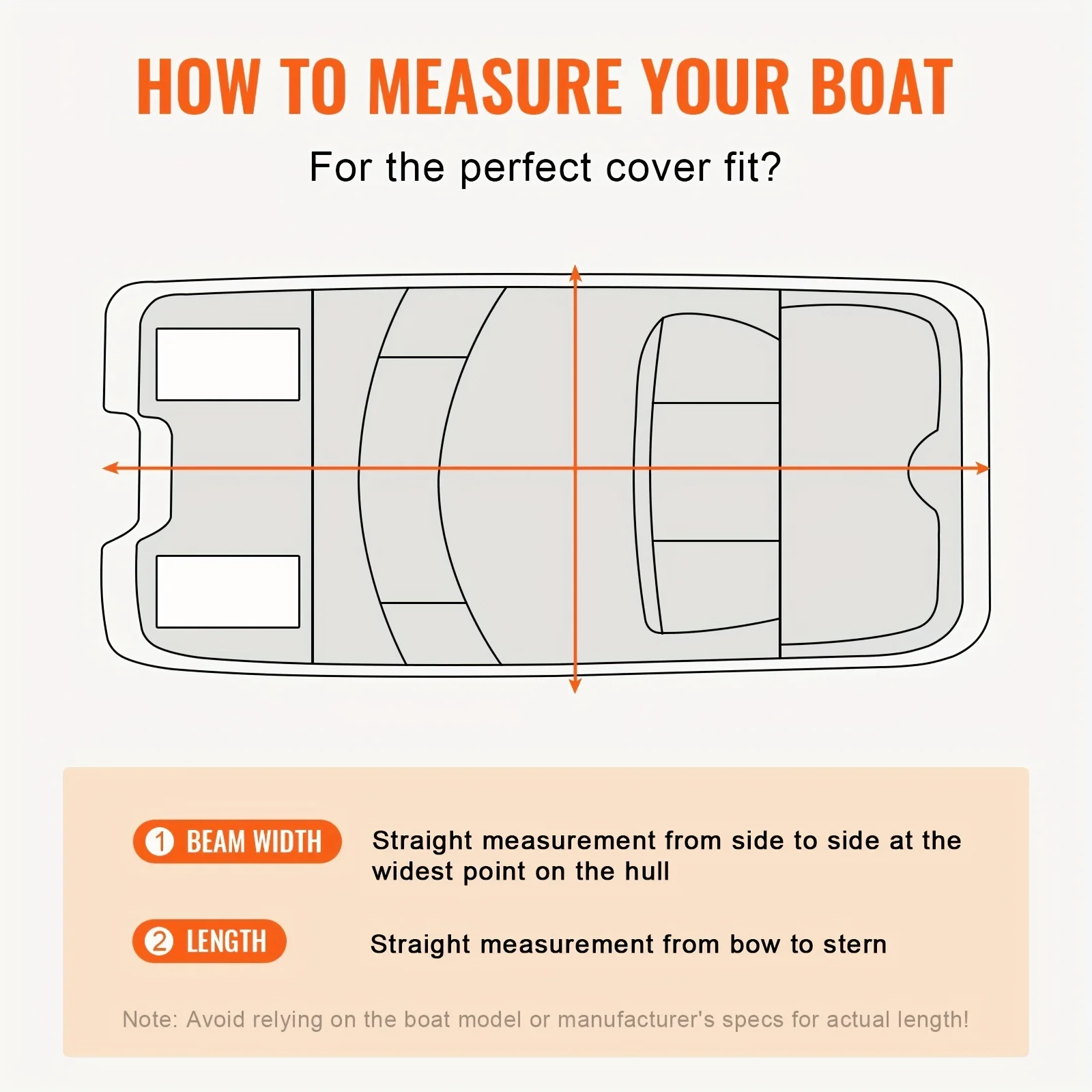 Premium Waterproof Pontoon Boat Cover 23'-24' | Heavy-Duty 800D Marine Grade Fabric With Motor Cover & 16 Windproof Straps