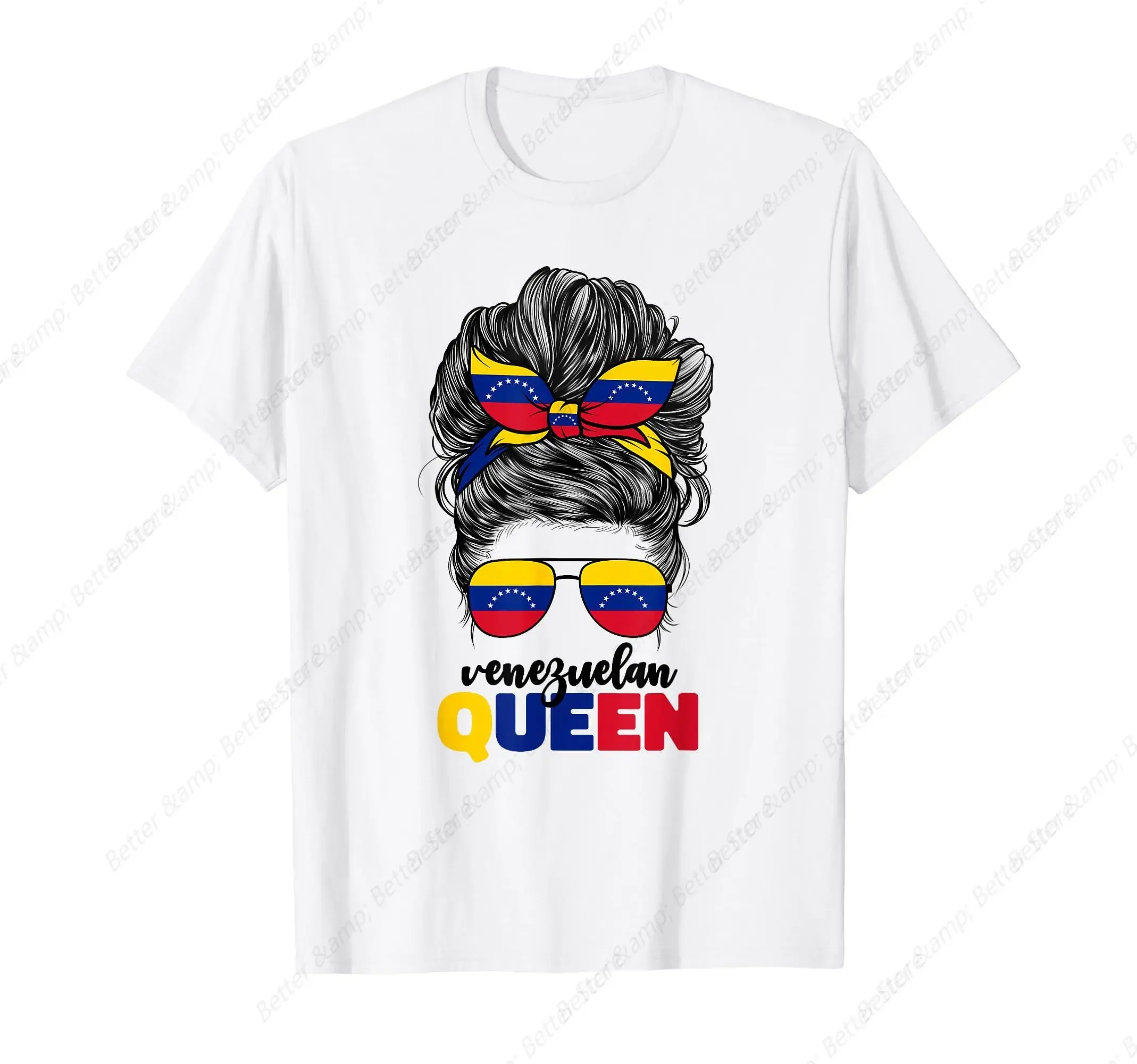 Venezuelan Queen for Women Girls Venezuela Flag Venezolana T-Shirt  Graphic T Shirts  T Shirt Women and Men  T Shirts