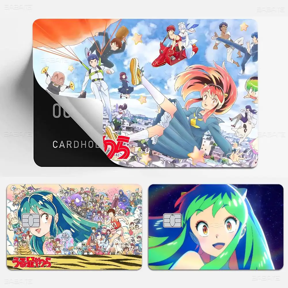 Classic Romantic Anime U-Urusei Y-Yatsura Anime Front Cover Film Sticker Skin for Credit Debit Card Small Large Chip
