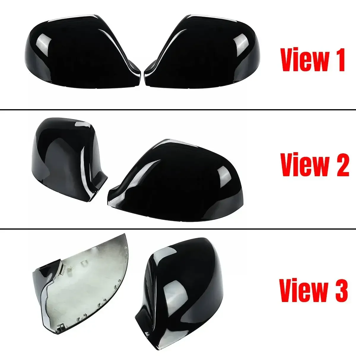 For VW For Volkswagen Transporter T5 T5.1 T6 Rear View Mirror CapCar Side Rearview Mirror Cover Trim Replacement