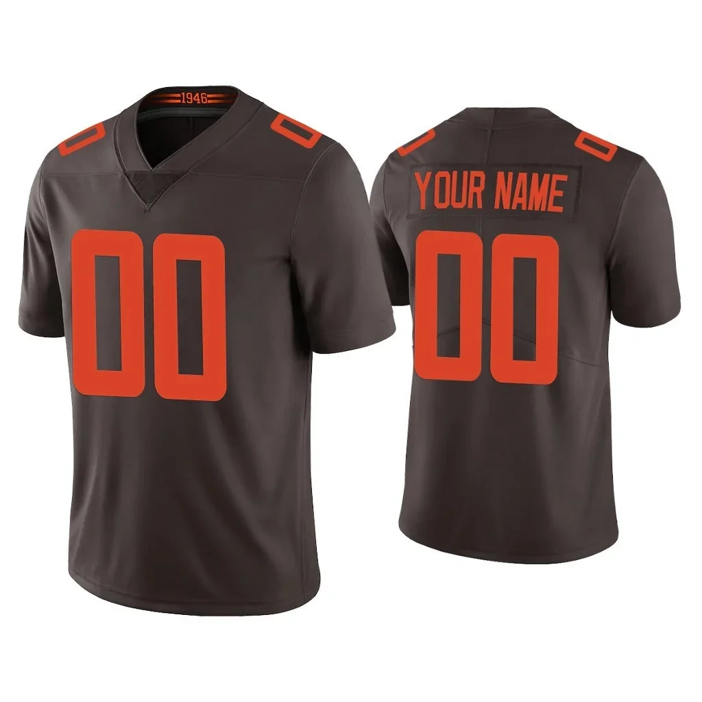 Custom Cleveland Men Women Youth Football Jersey #95 Myles Garrett #4 Deshaun Watson #24 Nick Chubb #2 Amari Cooper Jerry Jeudy