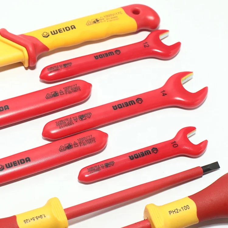 19pcs 1000V Insulated Electricians VDE Insulated Hand Tools Set with Waterproof Case