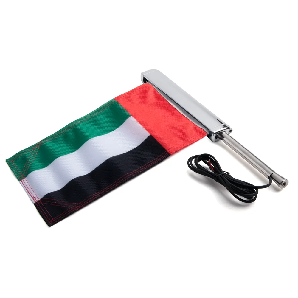 Panical UAE Flag Group Flagpole Led Kit Set Trunk Bracket Extension Bracket For Honda Gold Wing GL1800 Tour  2018-2023 L R