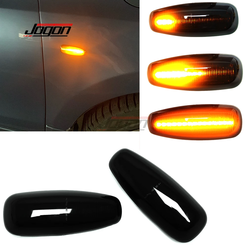 2PCS LED Dynamic Turn Signal Light Side Fender Marker Blinker Bulb Lamp For Kia Rio 3 UB Ceed ED Pro  Rondo7 UN Carens 2008-2013