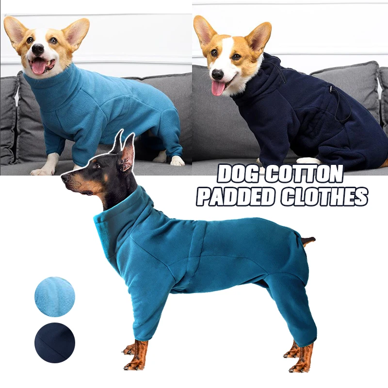 

Dog Winter Coat Fleece Pullover Pajamas Pet Windproof Warm Thicken Flannel Jacket Cozy Small Large Dog Jumpsuit Sweatshirt