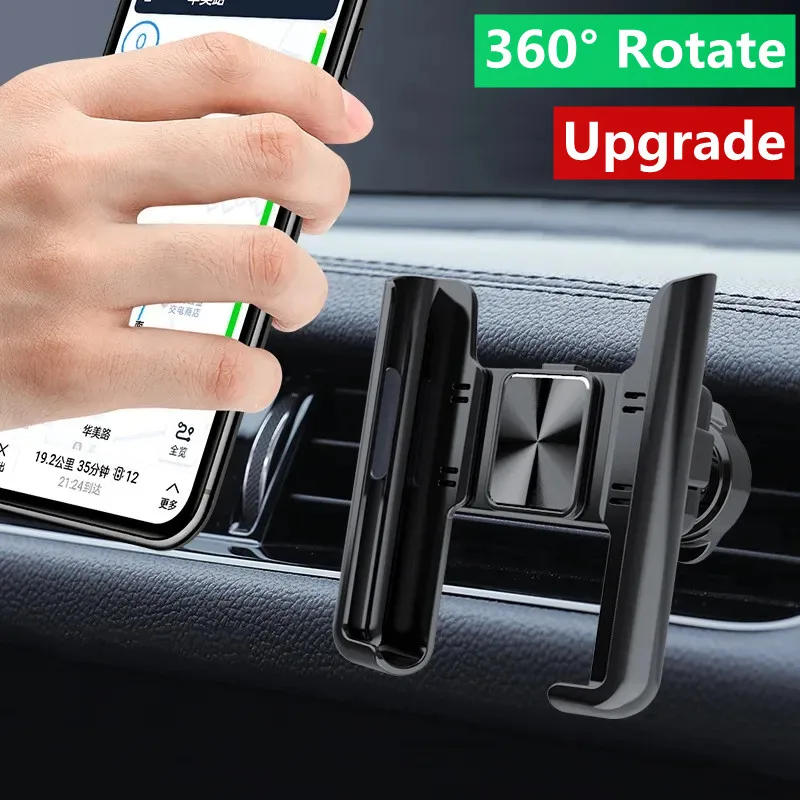 Universal Car Phone Holder Gravity Air Vent Mount Stand Mobile Cell Phone Car Bracket Support in Car for iPhone Samsung Xiaomi