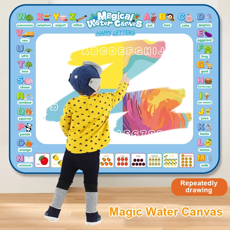 Water Doodle Mat 39X31 Inches Extra Large Magic Drawing Doodling Mat Coloring Mat Zabawki edukacyjne dla chłopców w wieku 2-7 lat i